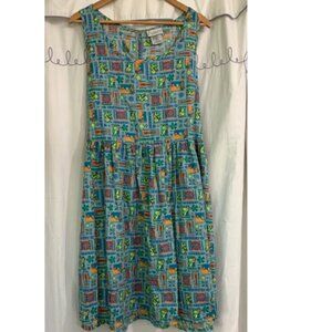 Disney Aulani Resort Women Olu Mel Hawaii Dress Jerrod Maruyama Sz XL